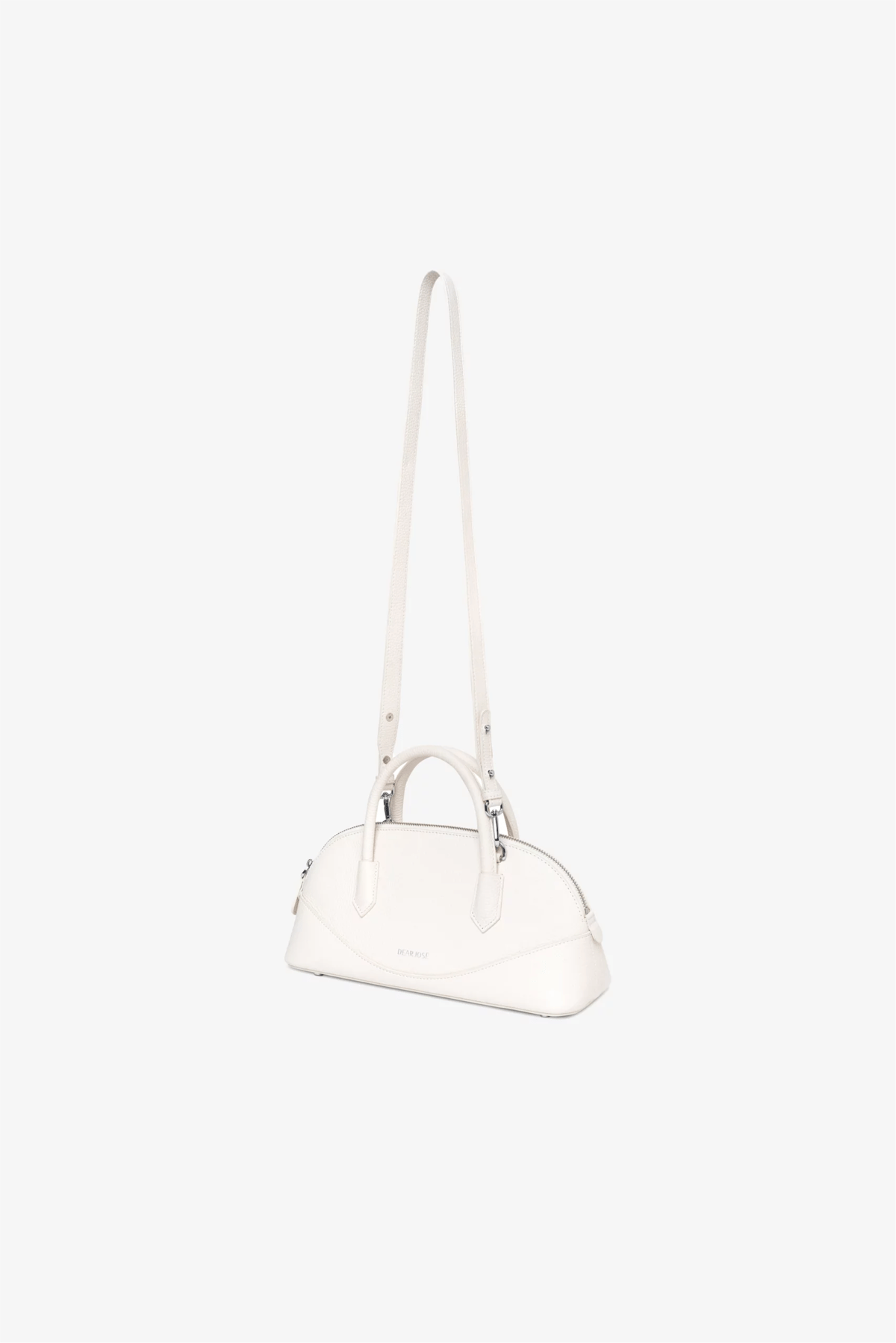 DEAR JOSÉ Persephone Top Handle Bag in White Clemence Leather