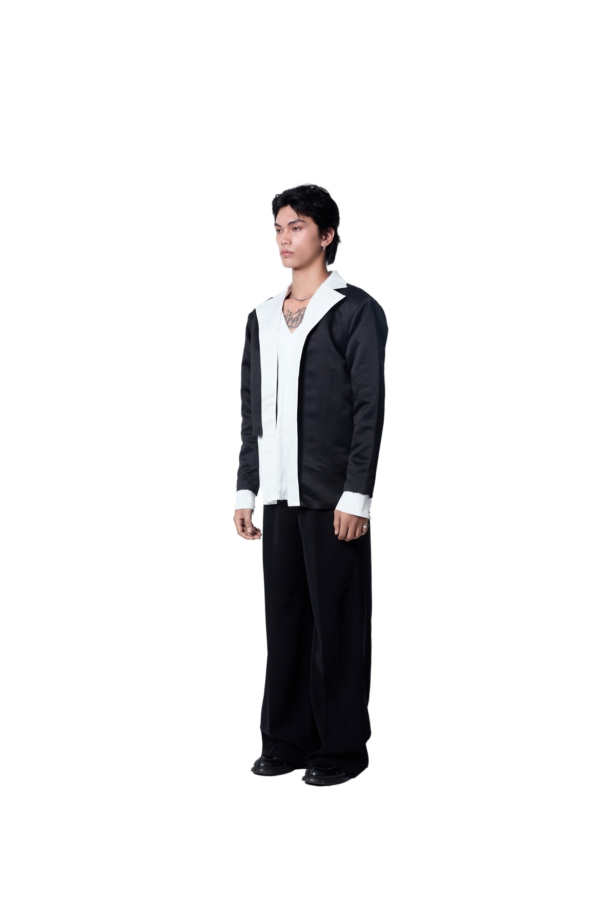 DUUSTU Tương Tư Couple Look Collection 1 情侶系列長褲 - 黑色