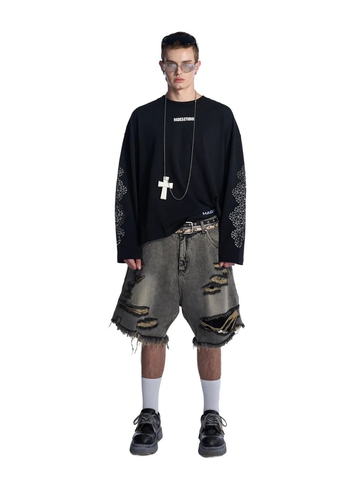 HADES Soul Script Graphic Longsleeve T-Shirt