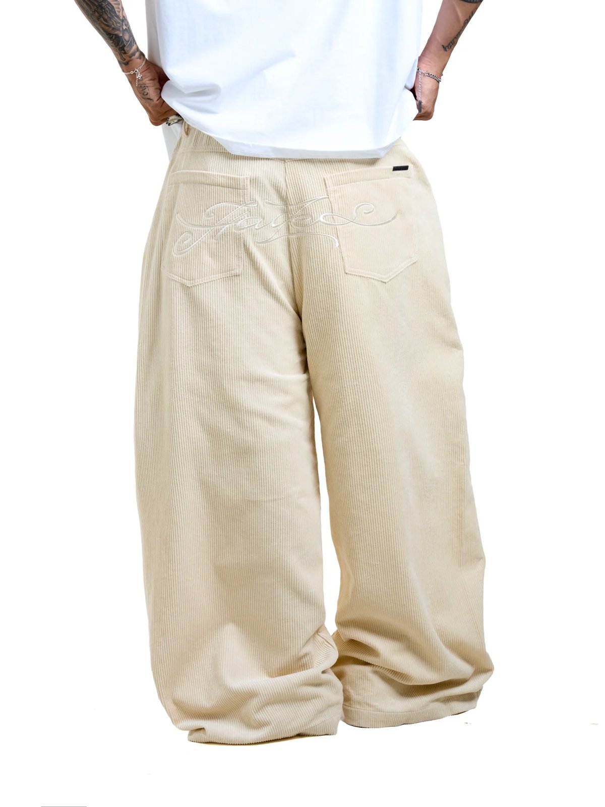 HADES Sepia Serenity Corduroy Wide Leg Pants - Tan