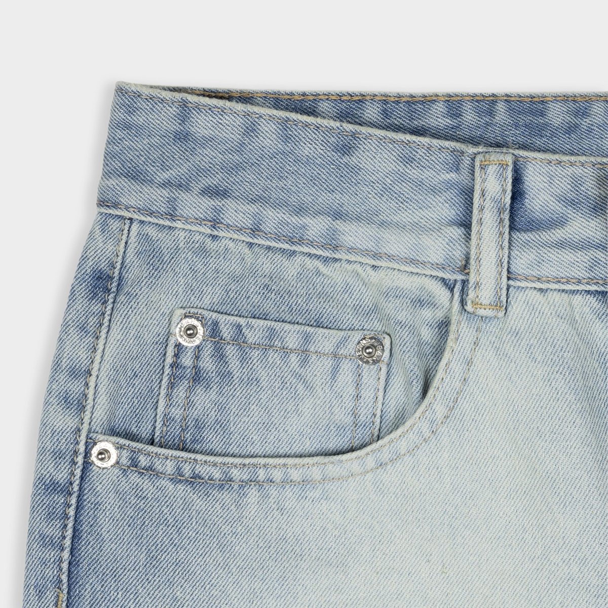 OUTERITY 高腰洗水牛仔褲 Unisex