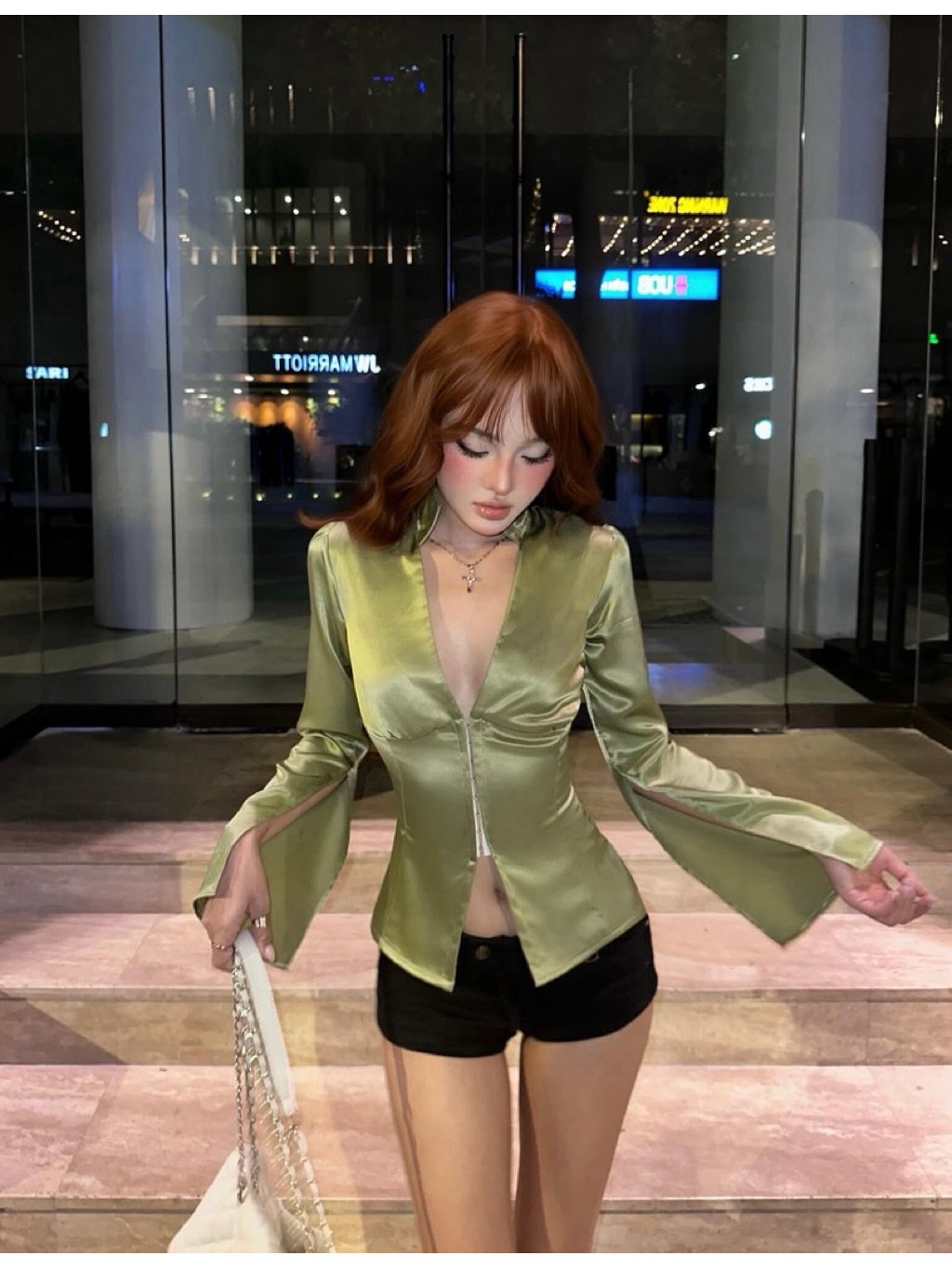 Moody Nudy Green Sarah Top