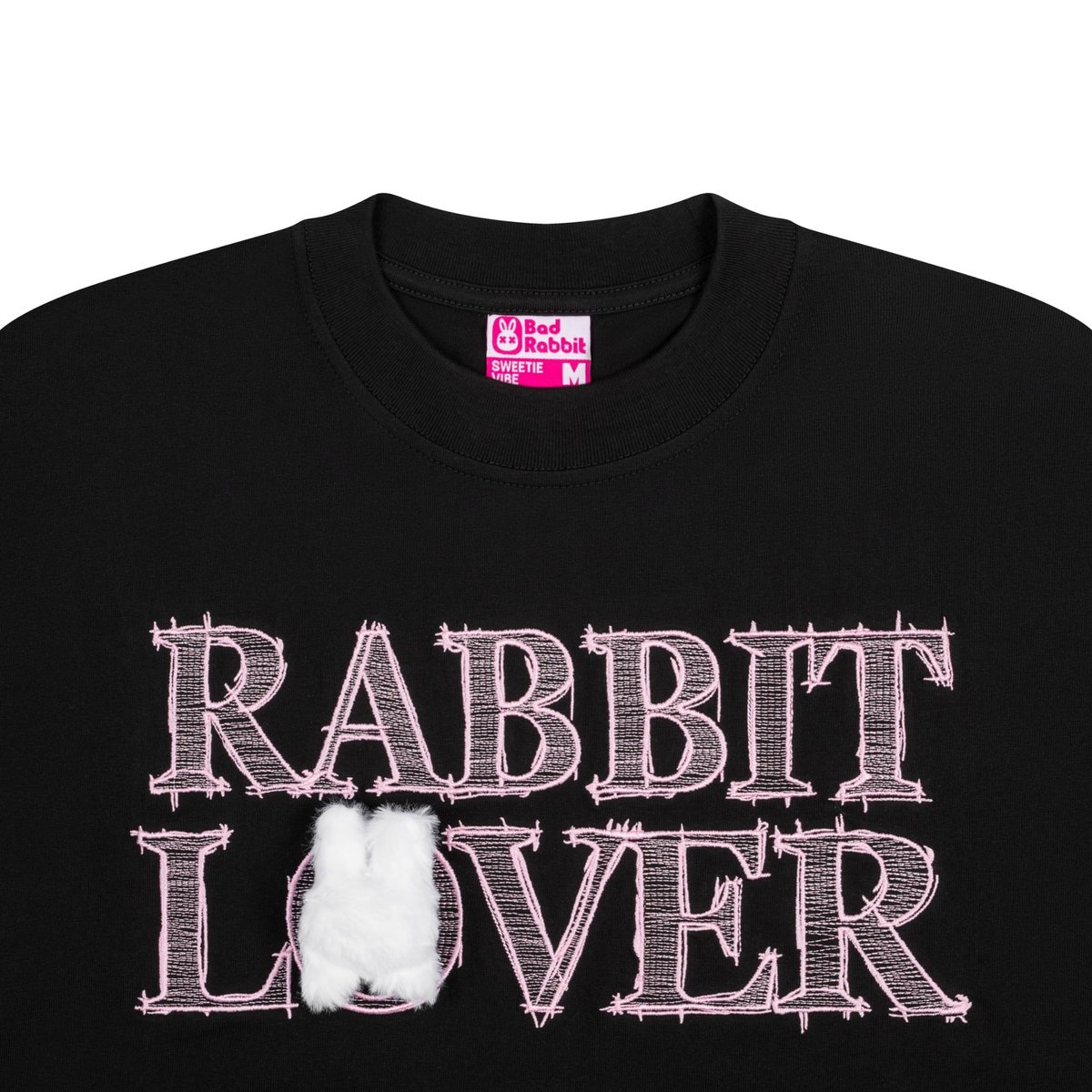 BAD RABBIT Fan Rabbit Boxy Tee 刺繡兔子圖案寬鬆T恤