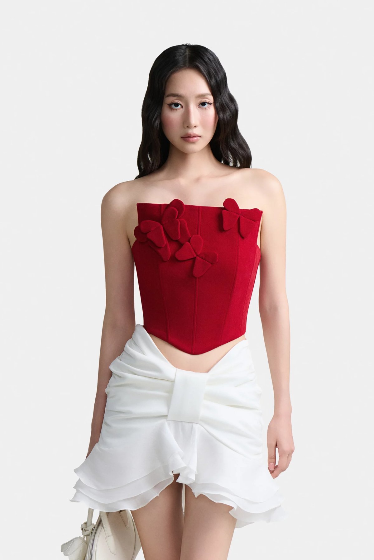DEAR JOSÉ CLOUD NINE Draped Skirt in White