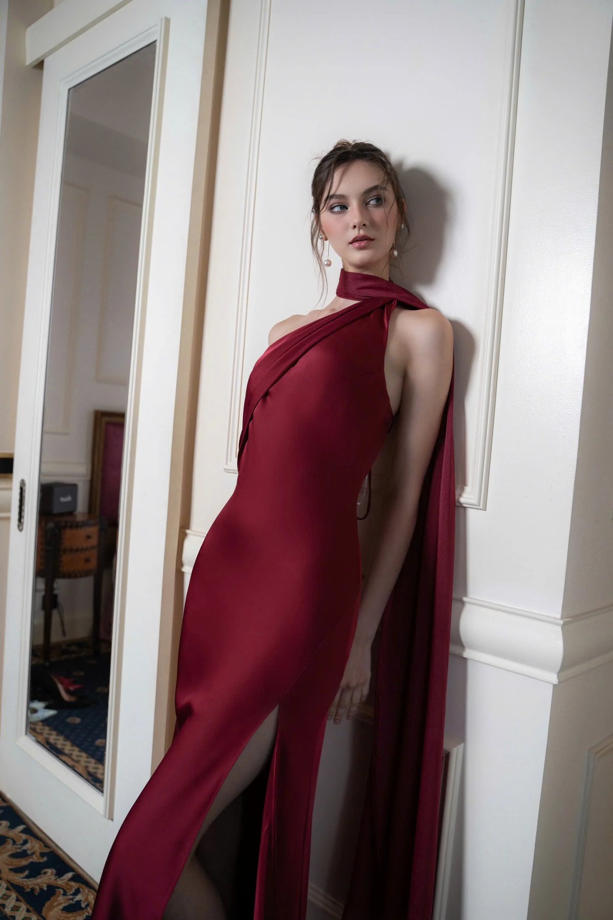 KISSERINE CAILY Silk and Chiffon Goddess Dress
