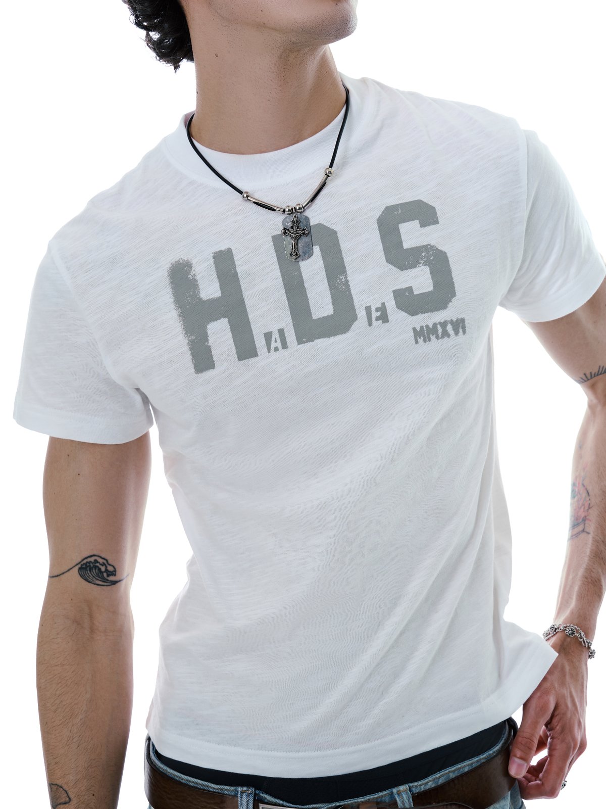 HADES ARCHIVE BABY TEE - WHITE
