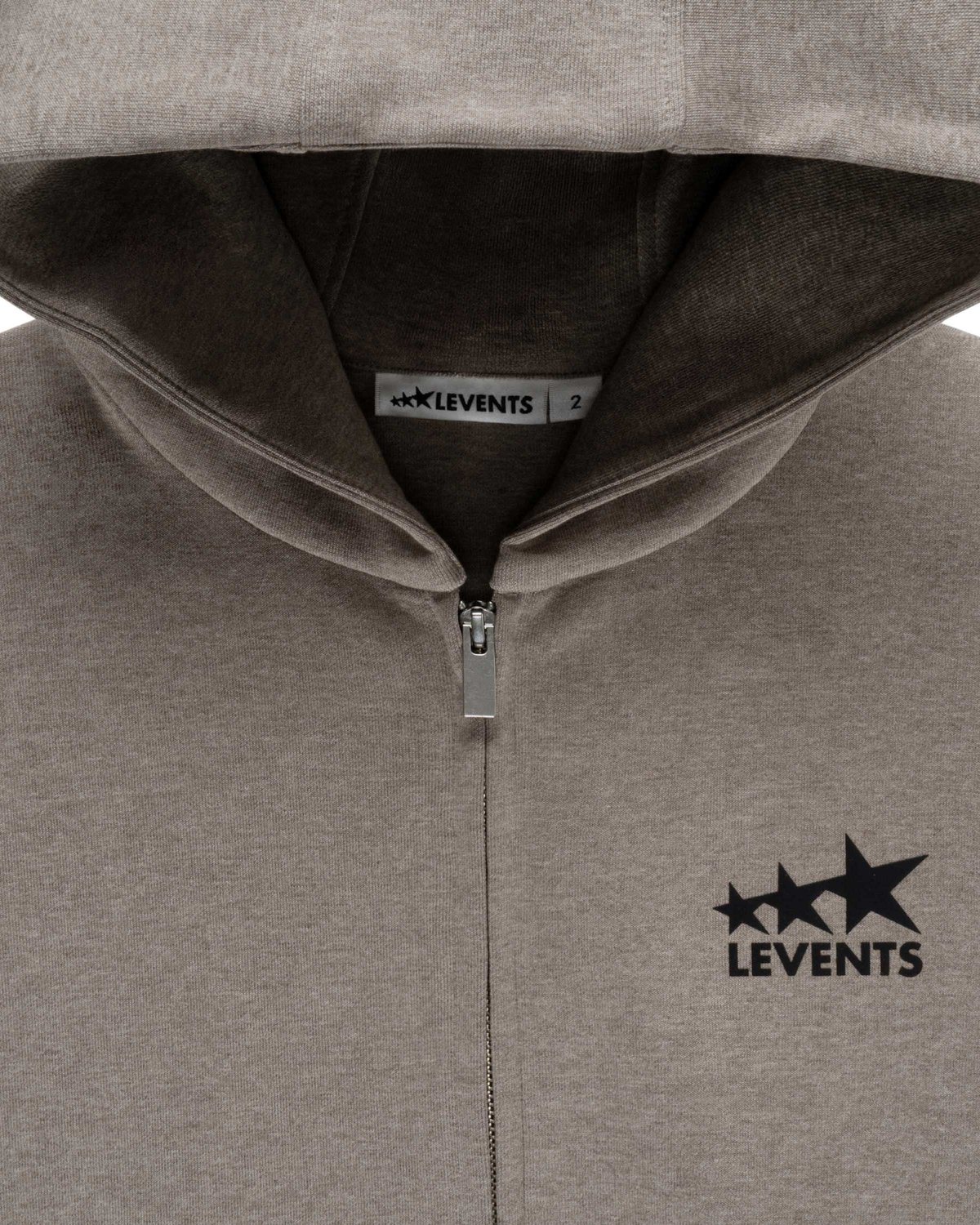 Levents® Signature Logo Semi-Oversized Zip Hoodie