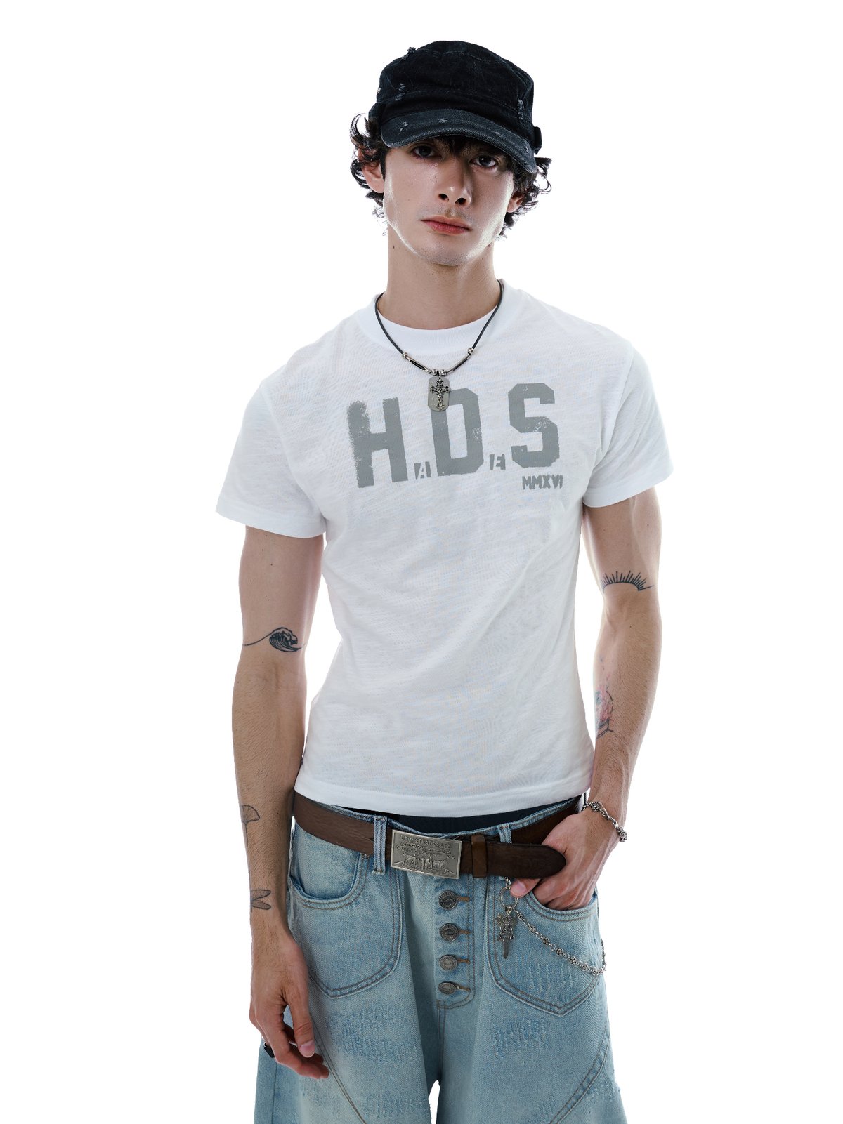 HADES ARCHIVE BABY TEE - WHITE