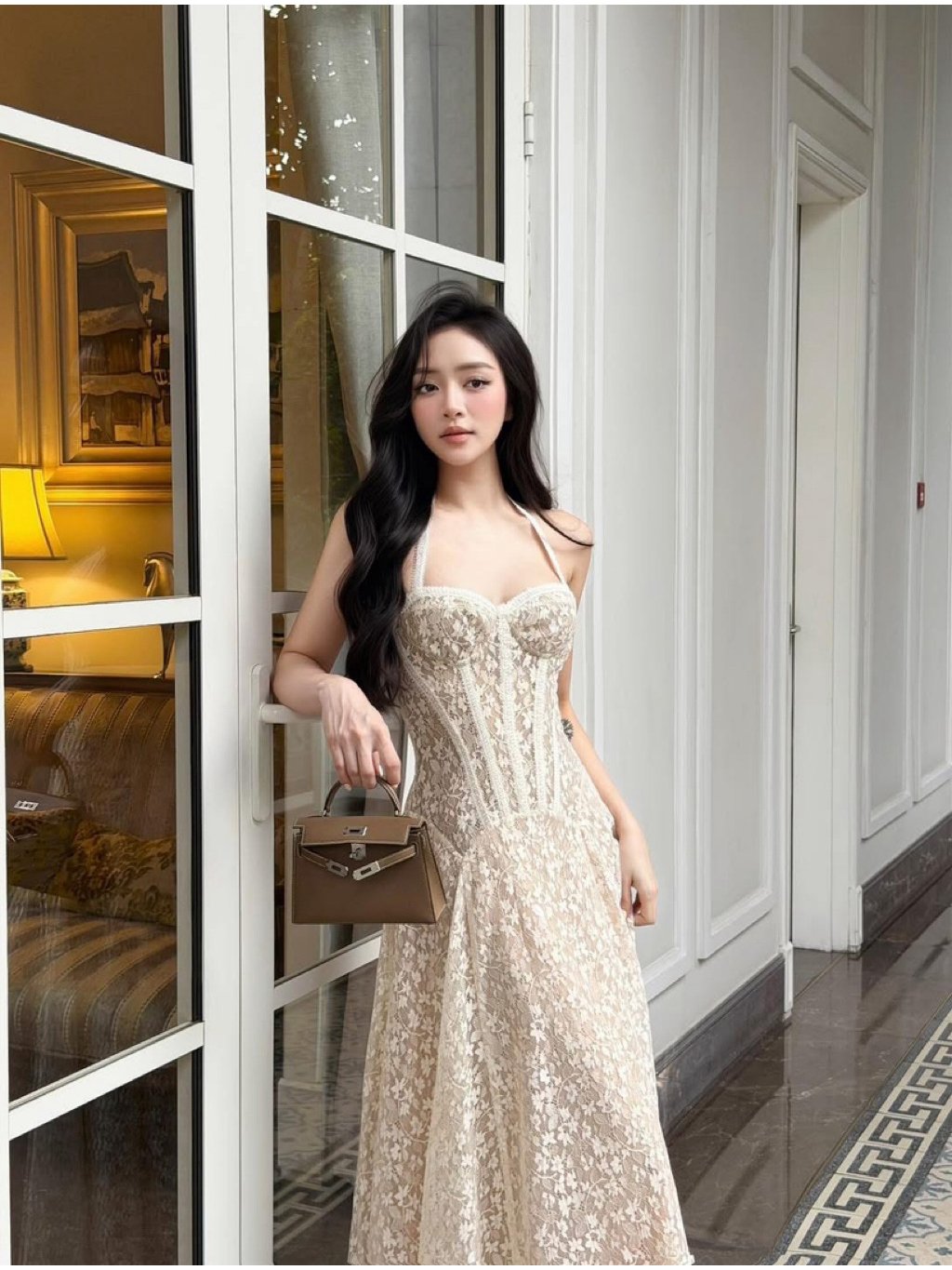 CHOUCHOU Folyn Lace Elegant Dress