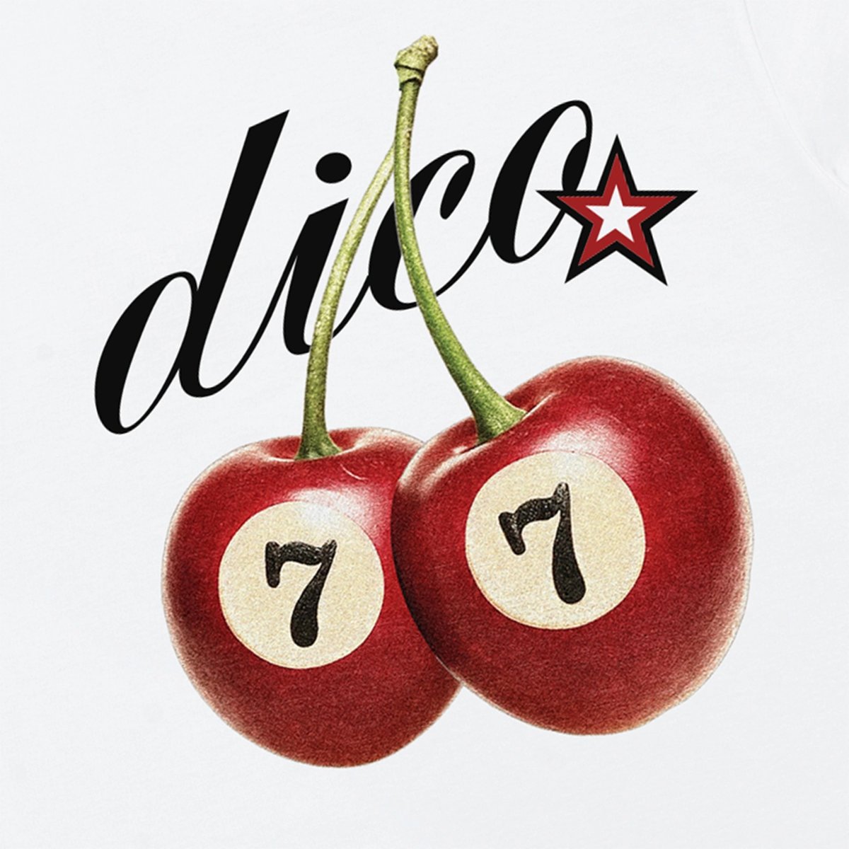 DIRTYCOINS Seven Cherry Graphic T-Shirt White