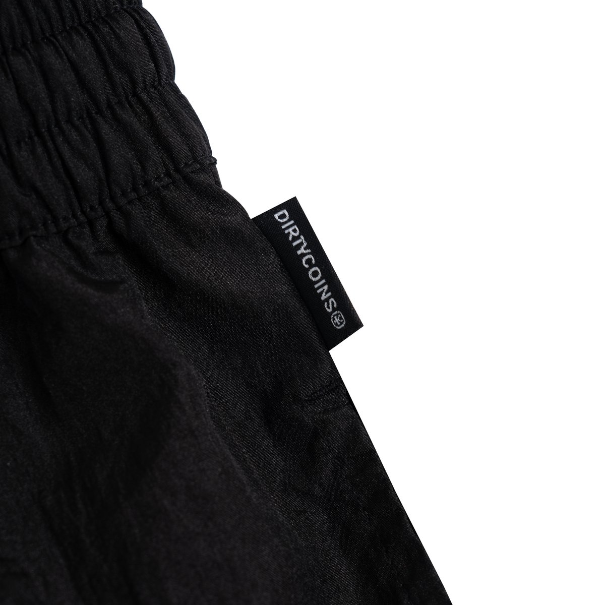 DIRTYCOINS Dico Crinkled Script 尼龍短褲