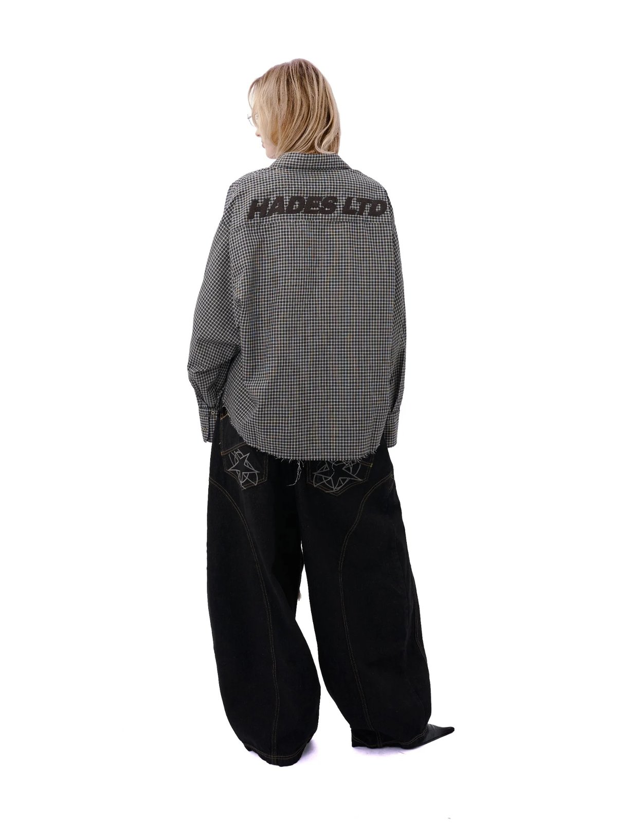 HADES Threadline Long Sleeve Striped Shirt - Black