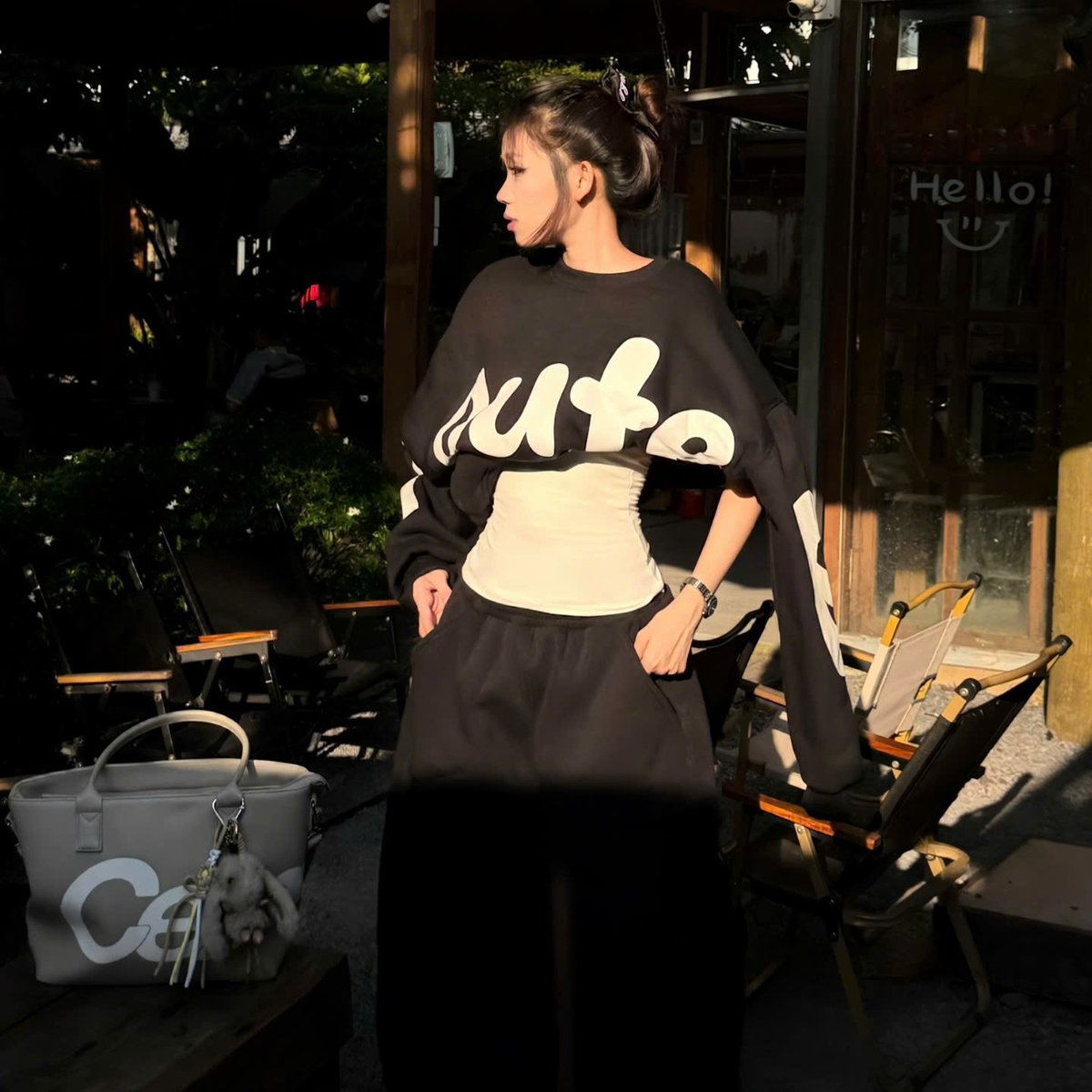 OUTERITY OEOE 系列 寬鬆印花毛衣