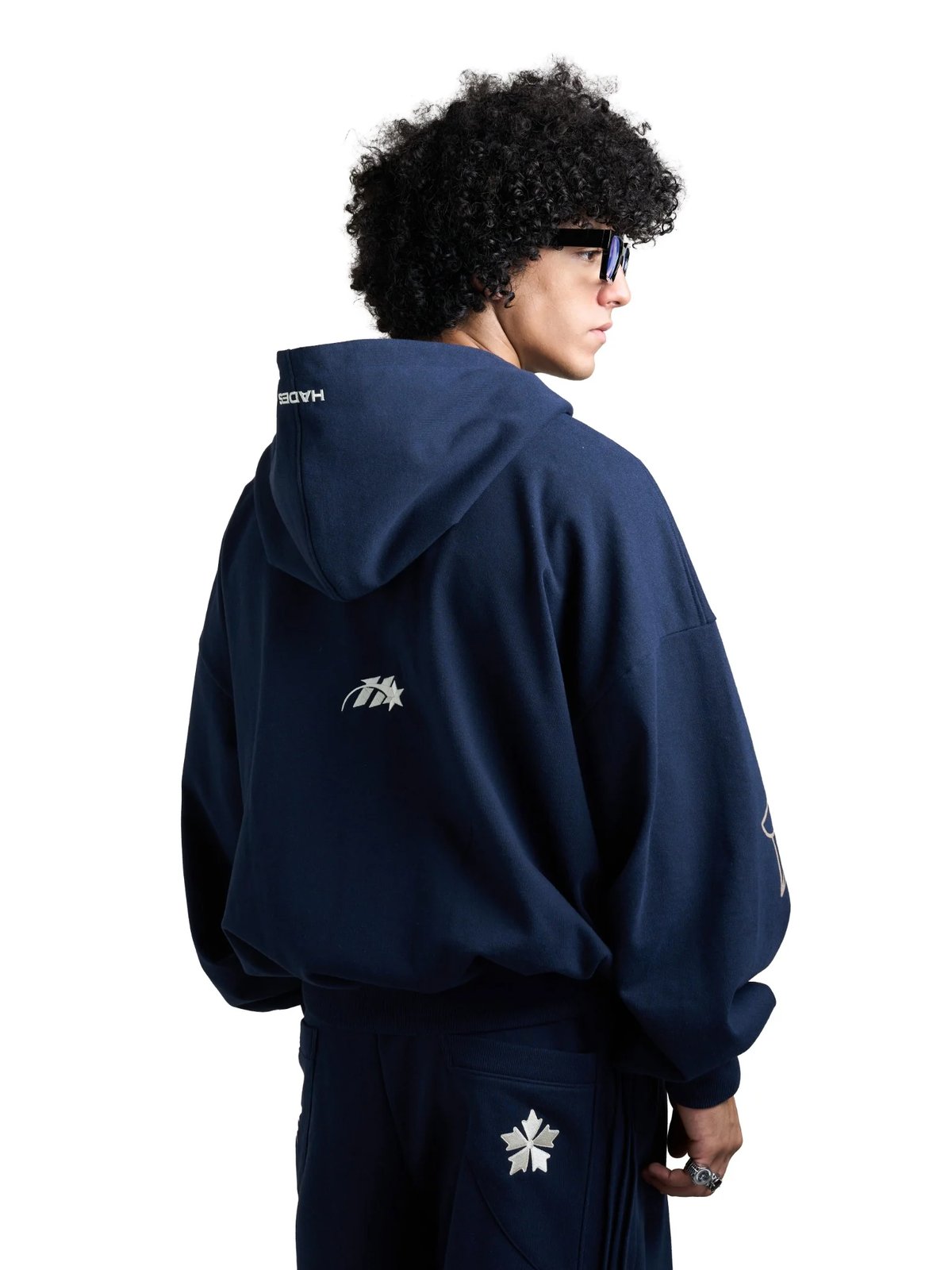 HADES HEAVENS CALL Zip-up Hoodie - Blue Navy