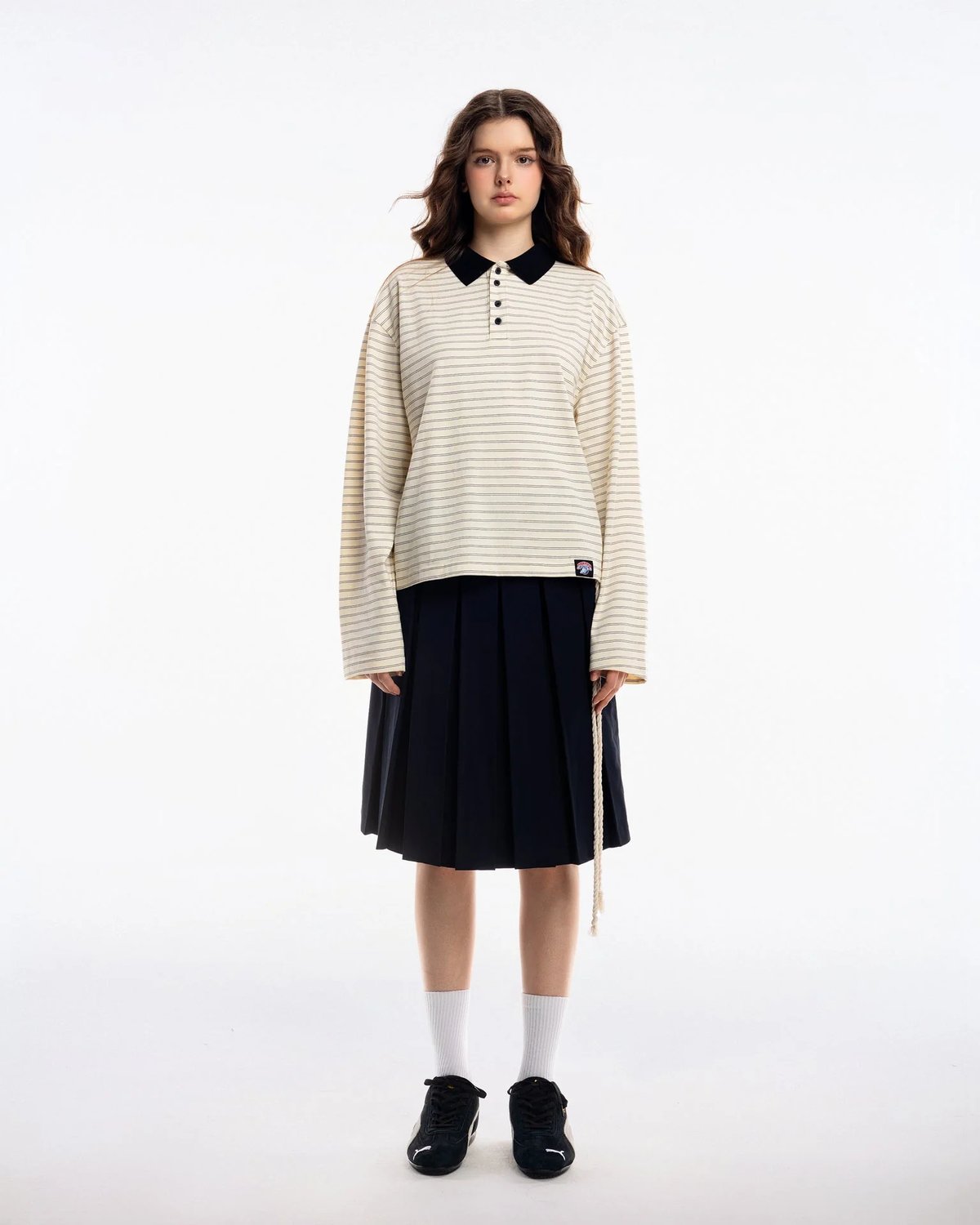 PUSH PUSH NOA Striped Polo Tee