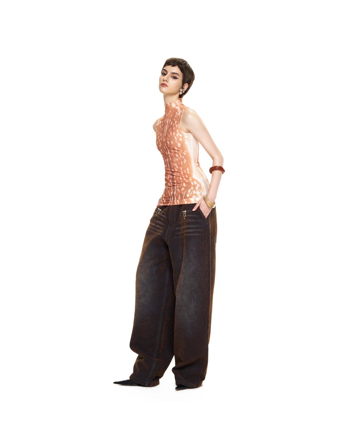 VIERY Tequila Waxed Denim Pants