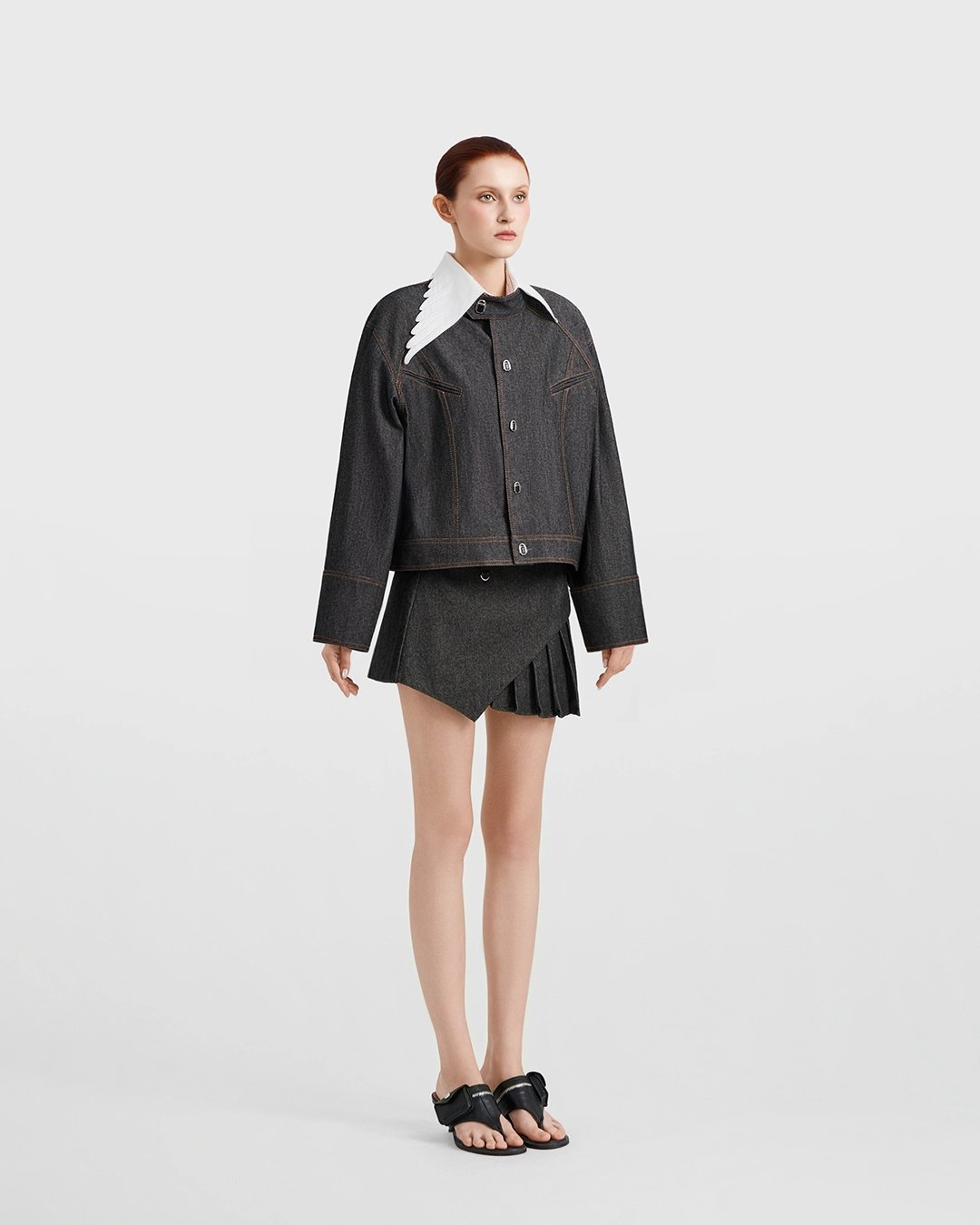 DEAR JOSÉ THE RAVEN Denim Cropped Jacket