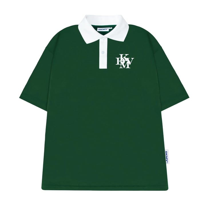 DKMV K14-T12 INTE Polo 衫 - 寬鬆版型 日常休閒 短袖 撞色
