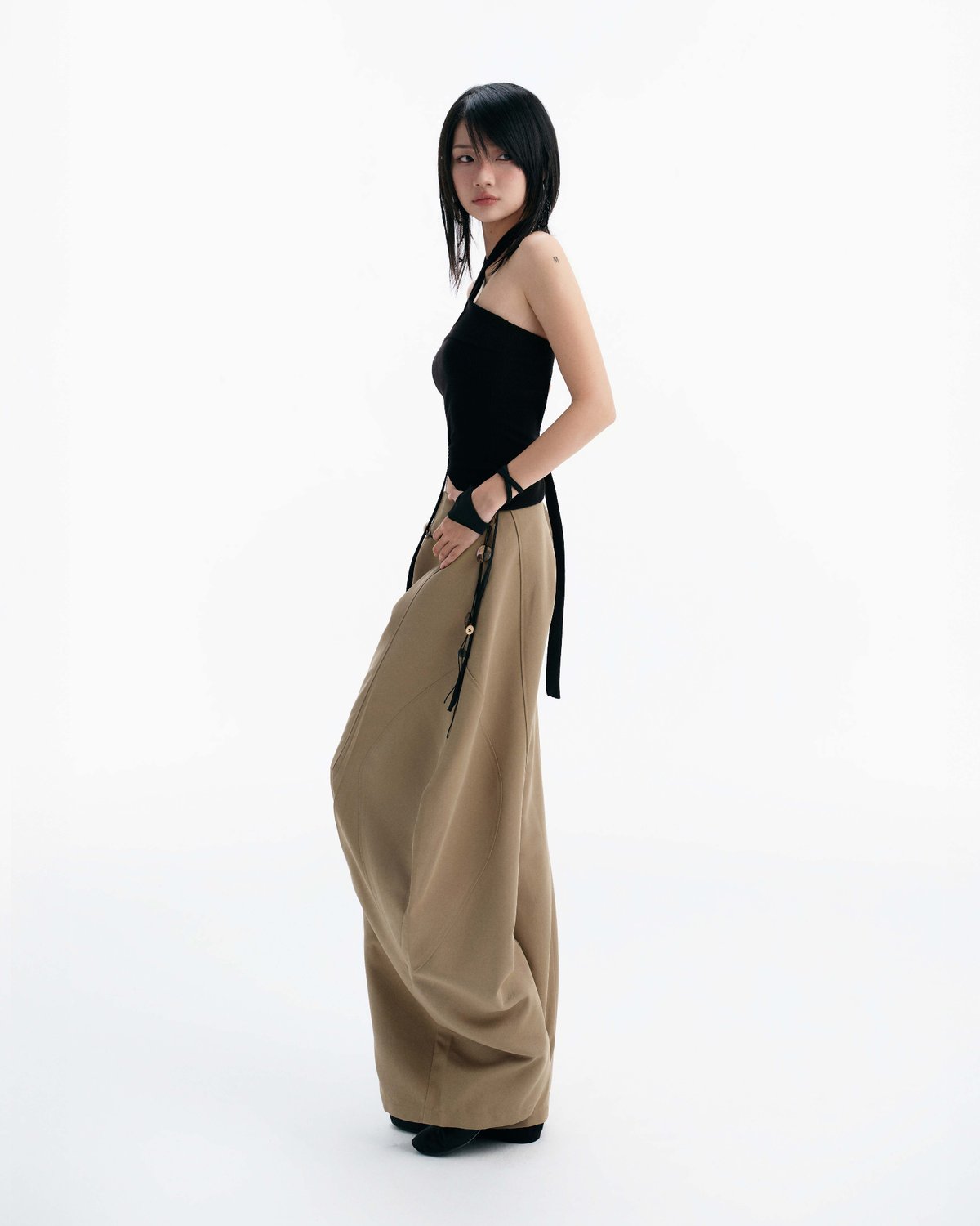 Bunnyhill LUFT Wide Leg Skirt Pants Cappuccino 闊腿裙褲