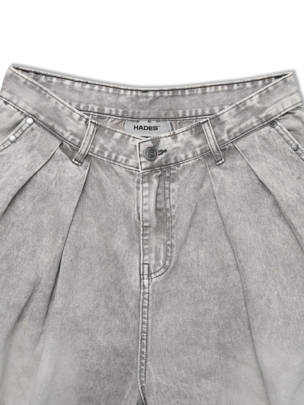 HADES Cipher Typography Loose Fit Denim Pants