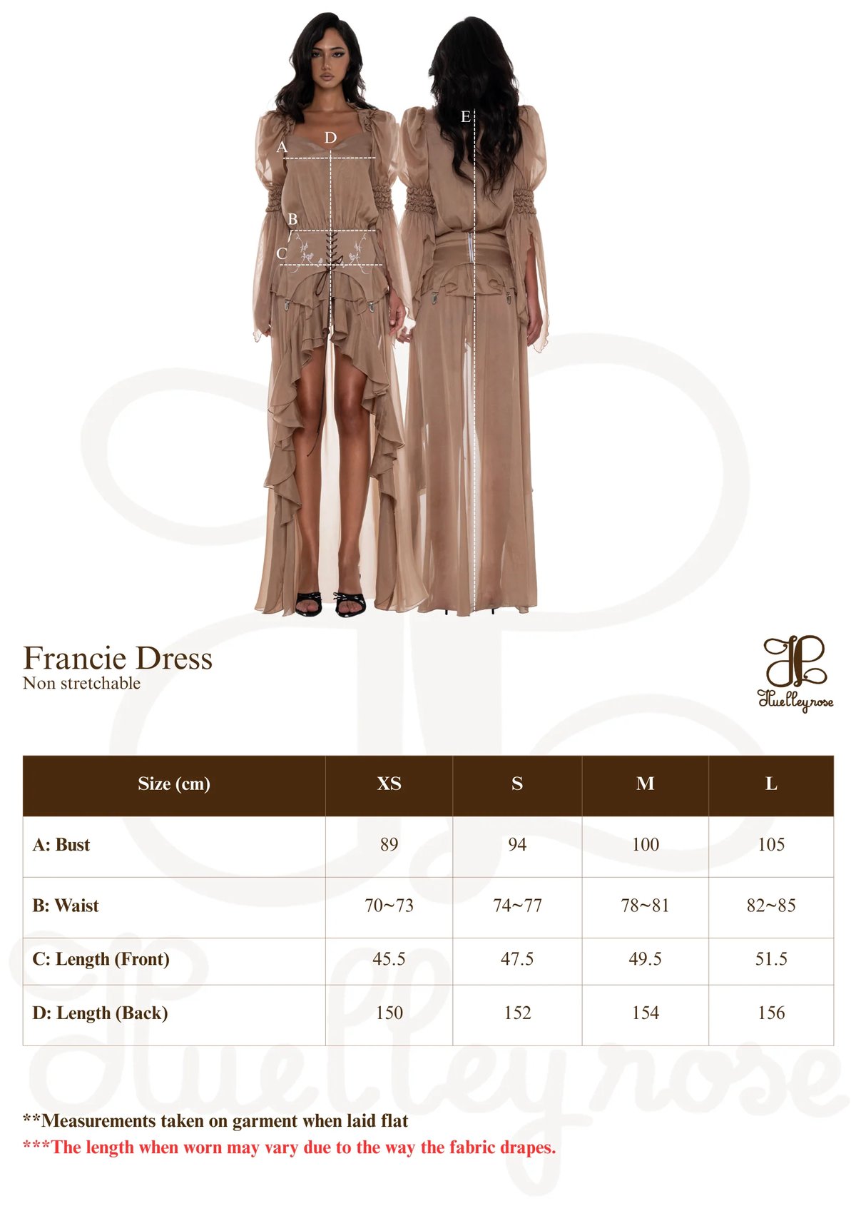 HUELLEYROSE Francie Dress - Brown