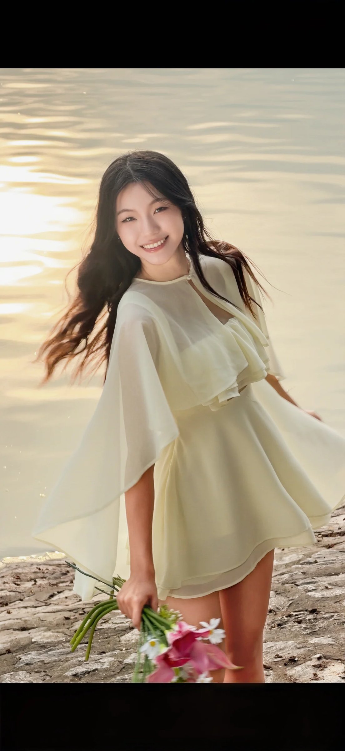 Sugar Crush Aeri Dress - Cream Yellow Ruffle Mini Dress