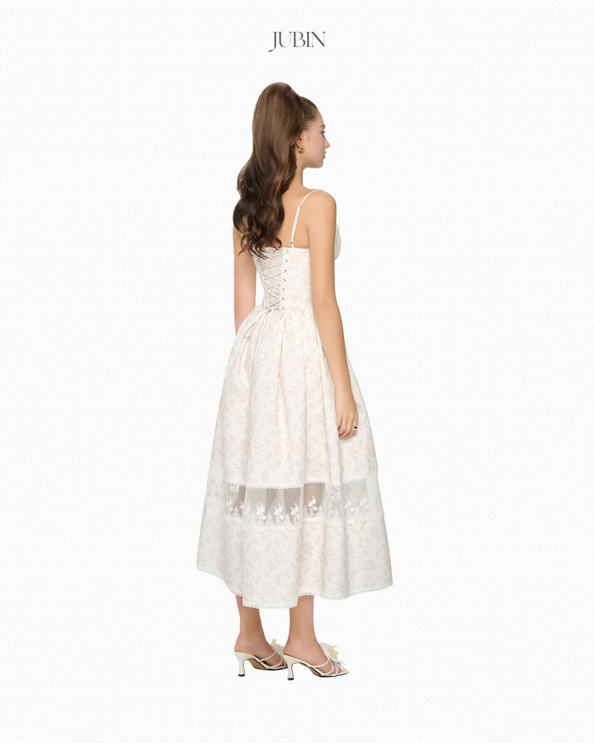 JUBIN FIONA DRESS 束身裙 杏色 A 字裙