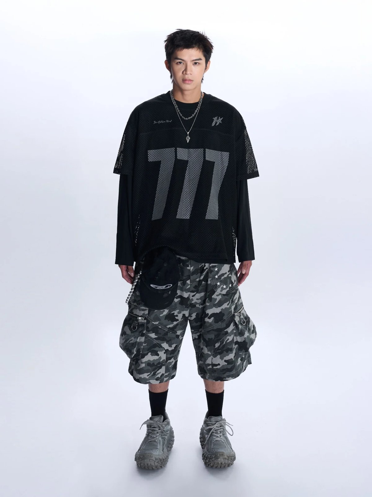 HADES 777 Mesh 網眼運動 T-Shirt - 黑色