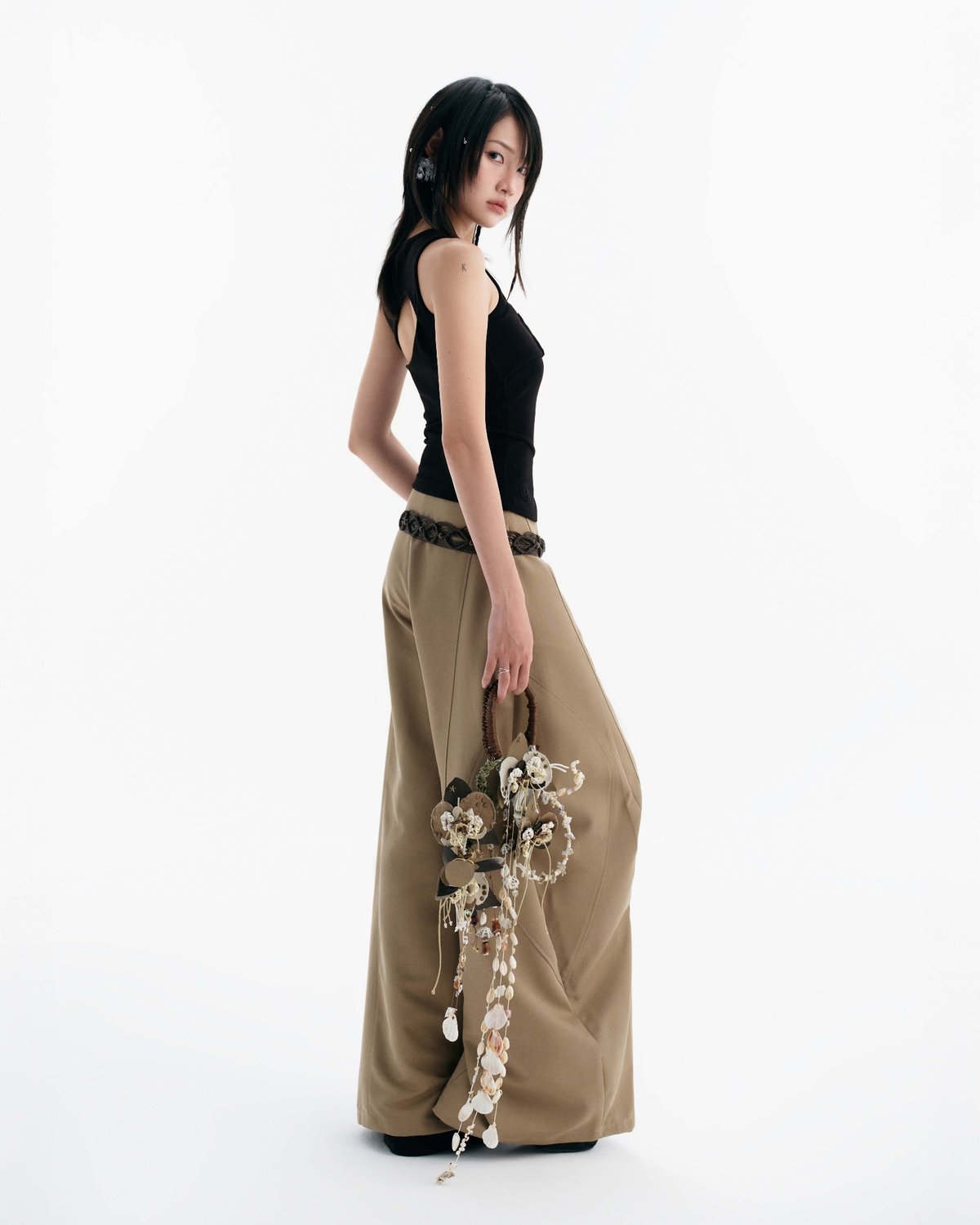 Bunnyhill LUFT Wide Leg Skirt Pants Cappuccino 闊腿裙褲