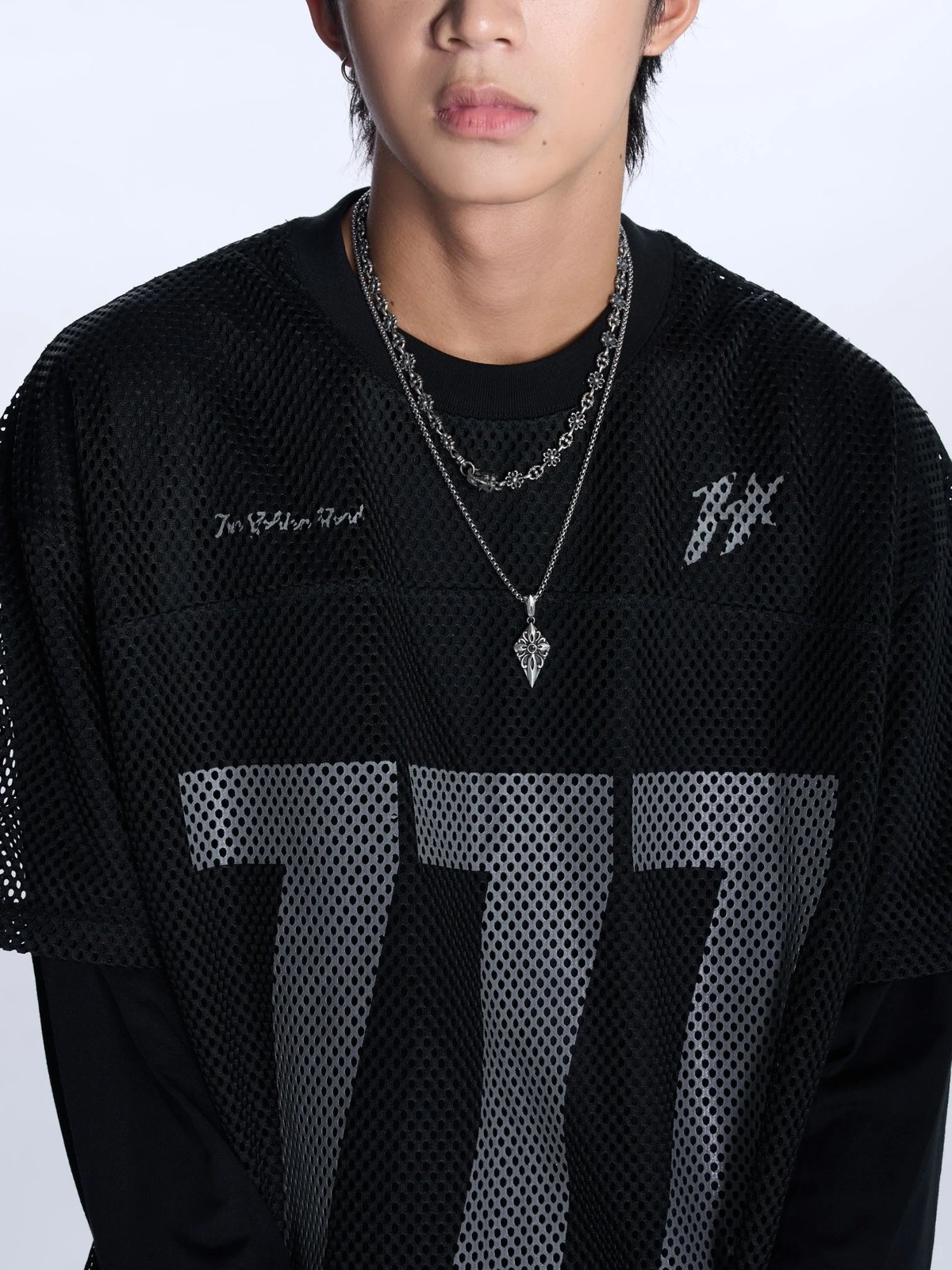 HADES 777 Mesh 網眼運動 T-Shirt - 黑色