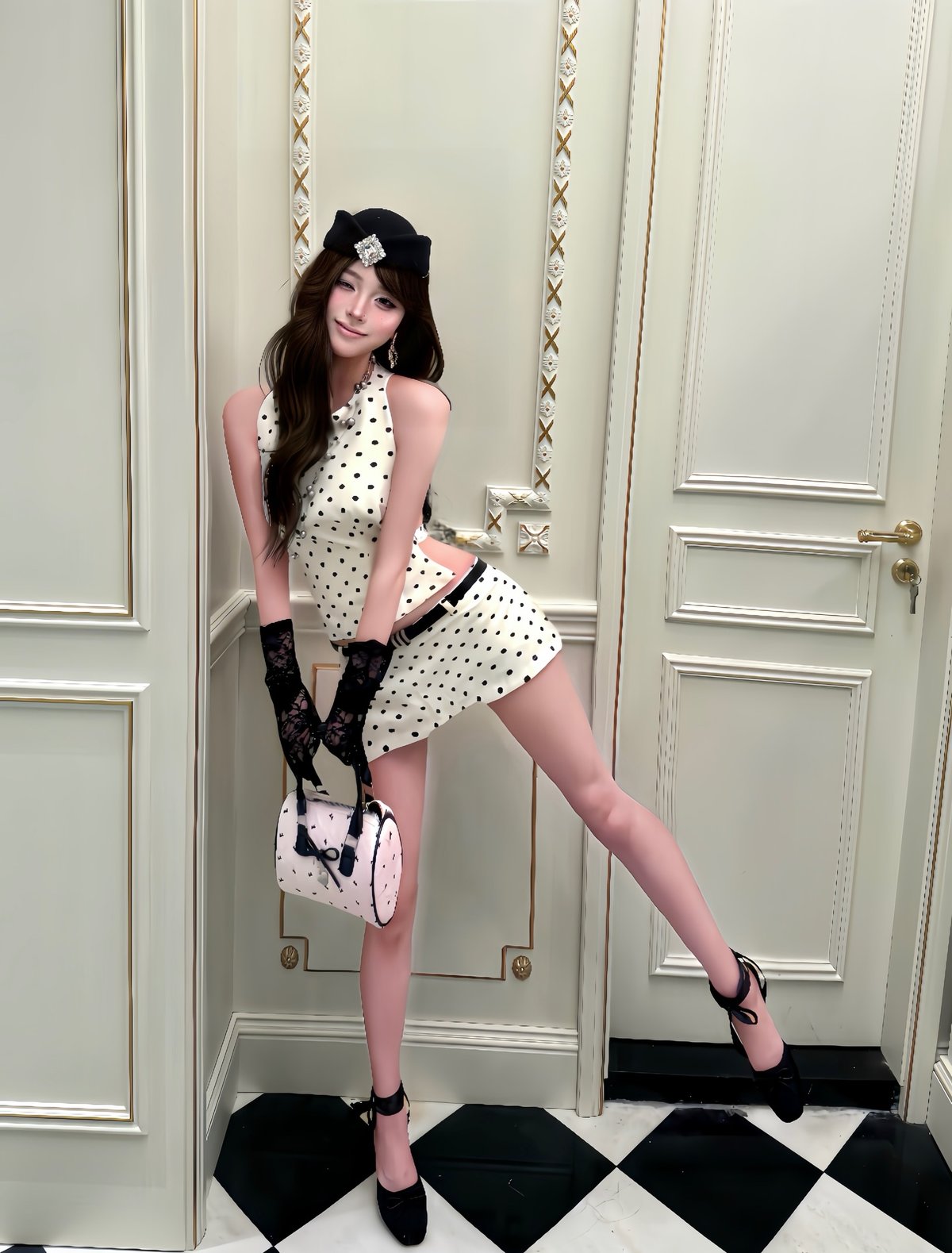 Bandarsaya Moana Polka Dot Set