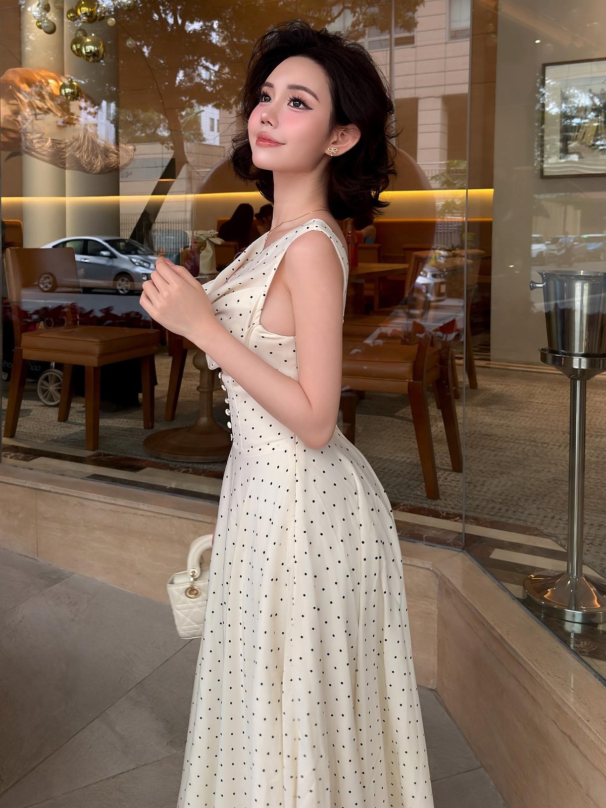 DARLING.ISM Seraphine Romantic Polka Dot Maxi Dress