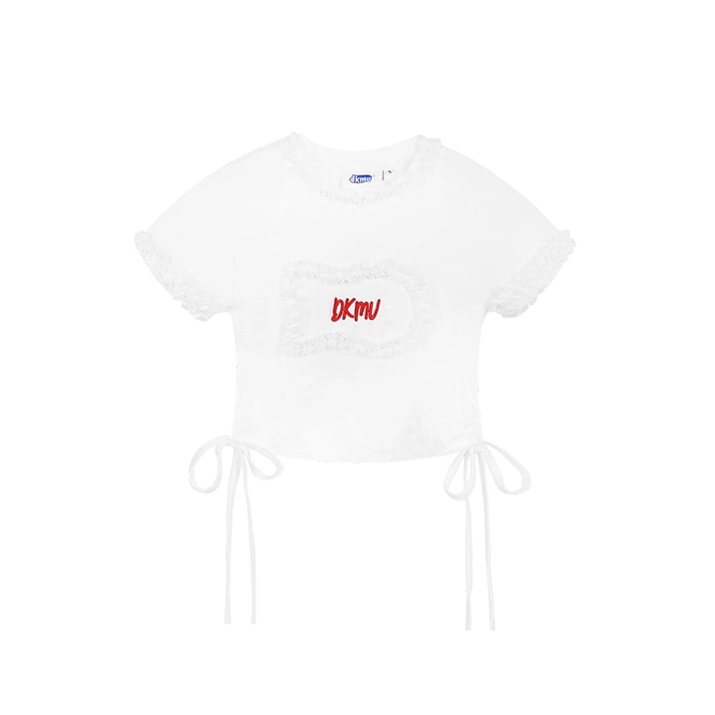 DKMV 蕾絲刺繡 Baby Tee 短版上衣