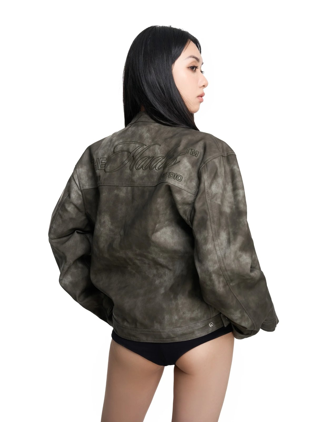 HADES Black Wax Biker Jacket