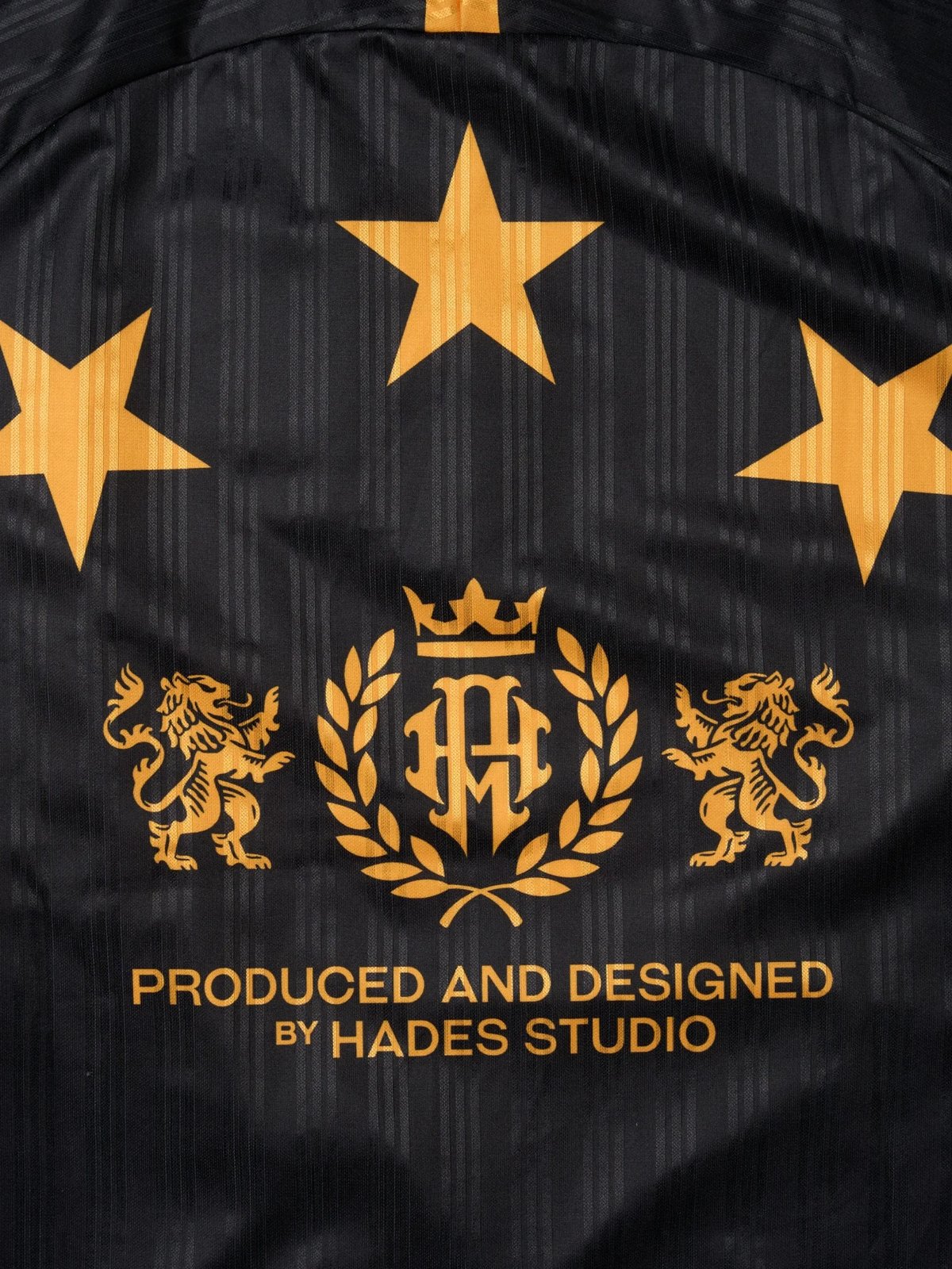 HADES Captain Jersey 條紋運動長袖上衣 - 黑色