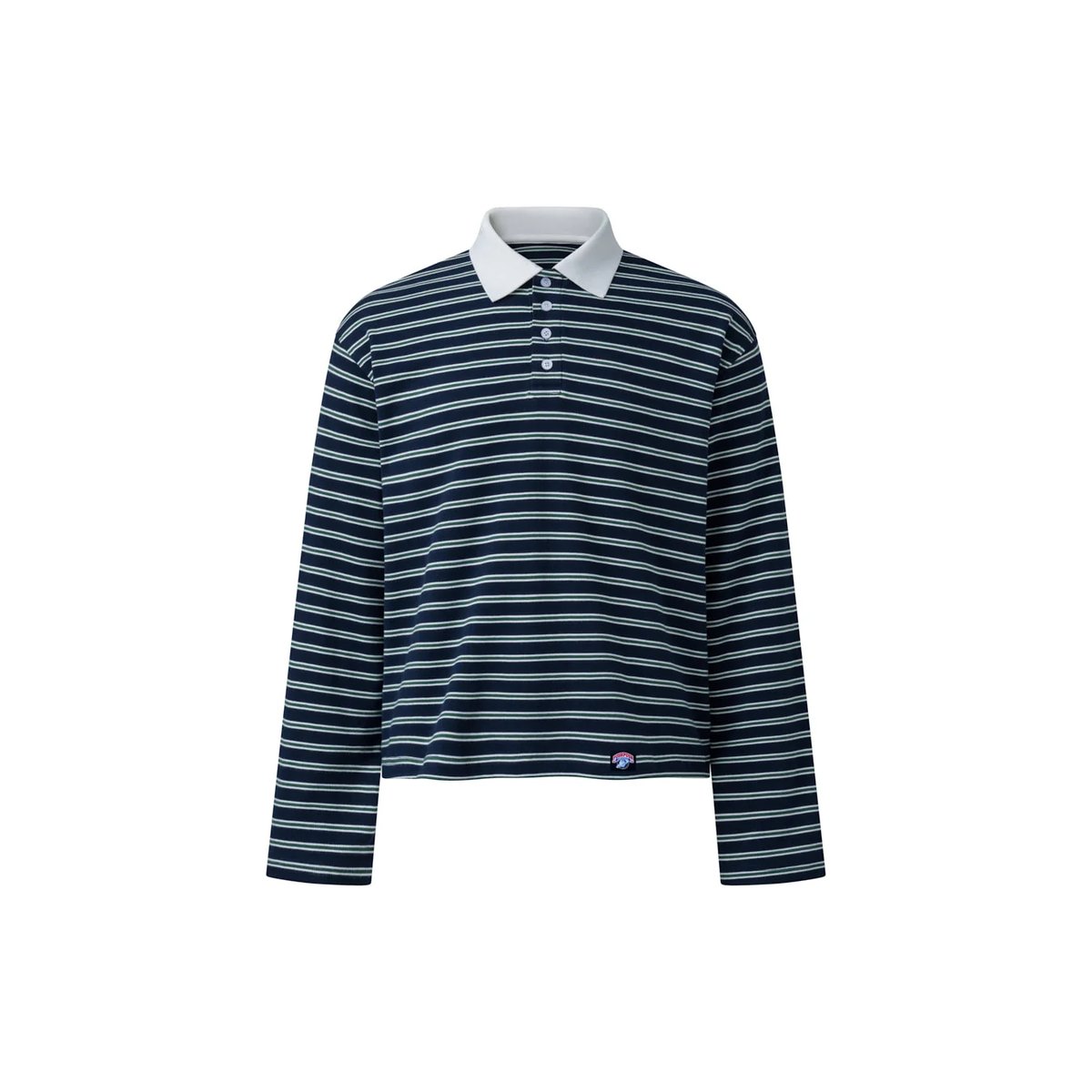 PUSH PUSH Rugby Striped Long Sleeve Polo Shirt