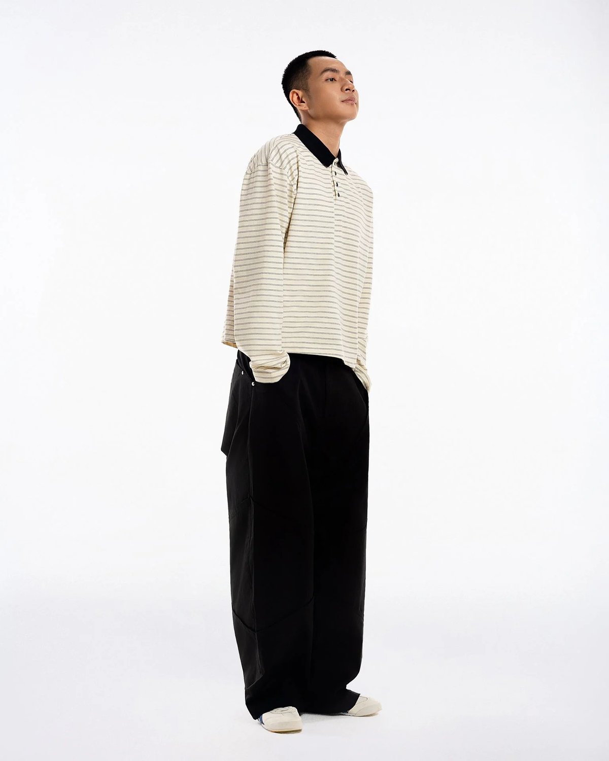 PUSH PUSH NOA Striped Polo Tee