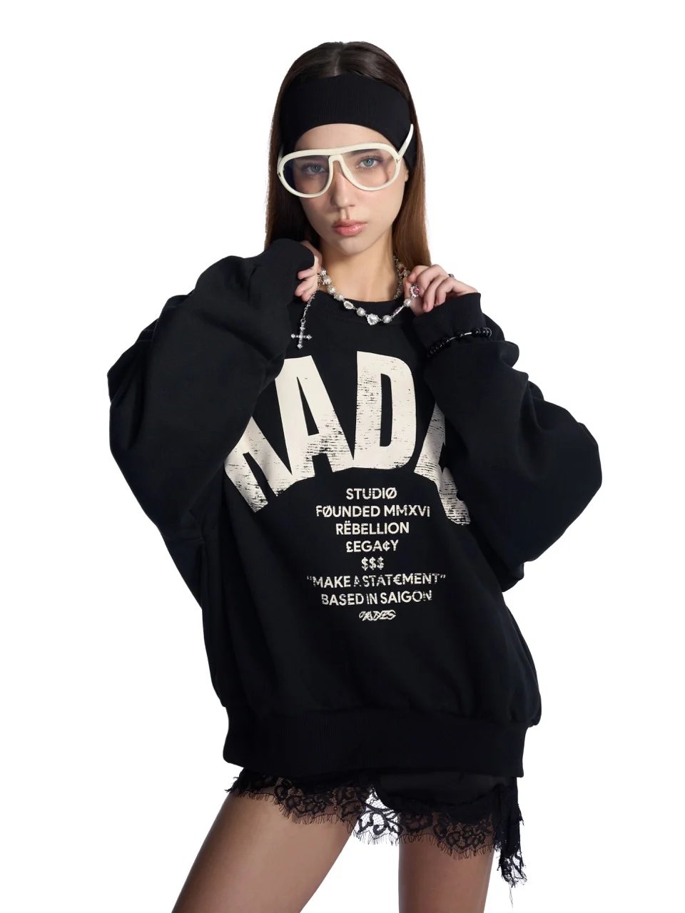 HADES OG Typography Sweater - Black
