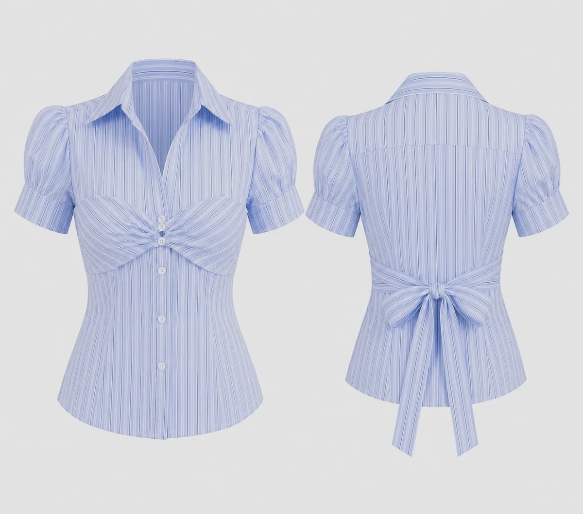Sugar Crush Camila Twisted Chest Striped Top