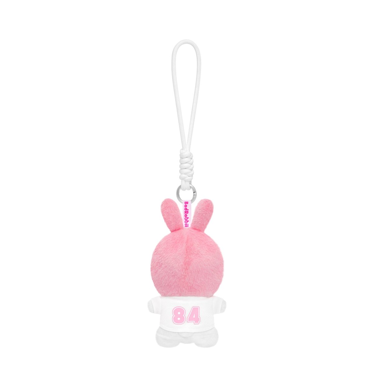 BAD RABBIT Winter Seating Rabbit Pin/Keychain - White