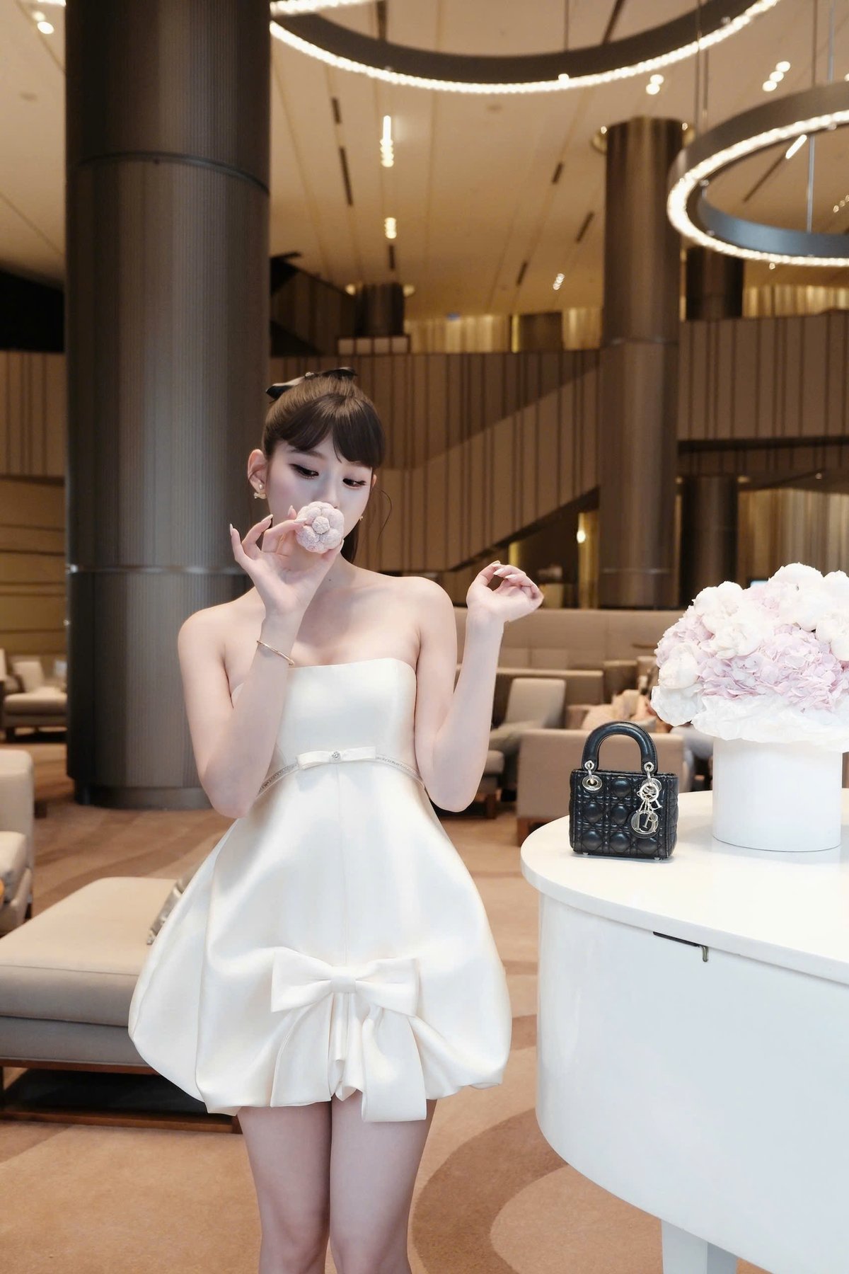 CHOU CHOU Tatfa Bow Cup 甜美短裙