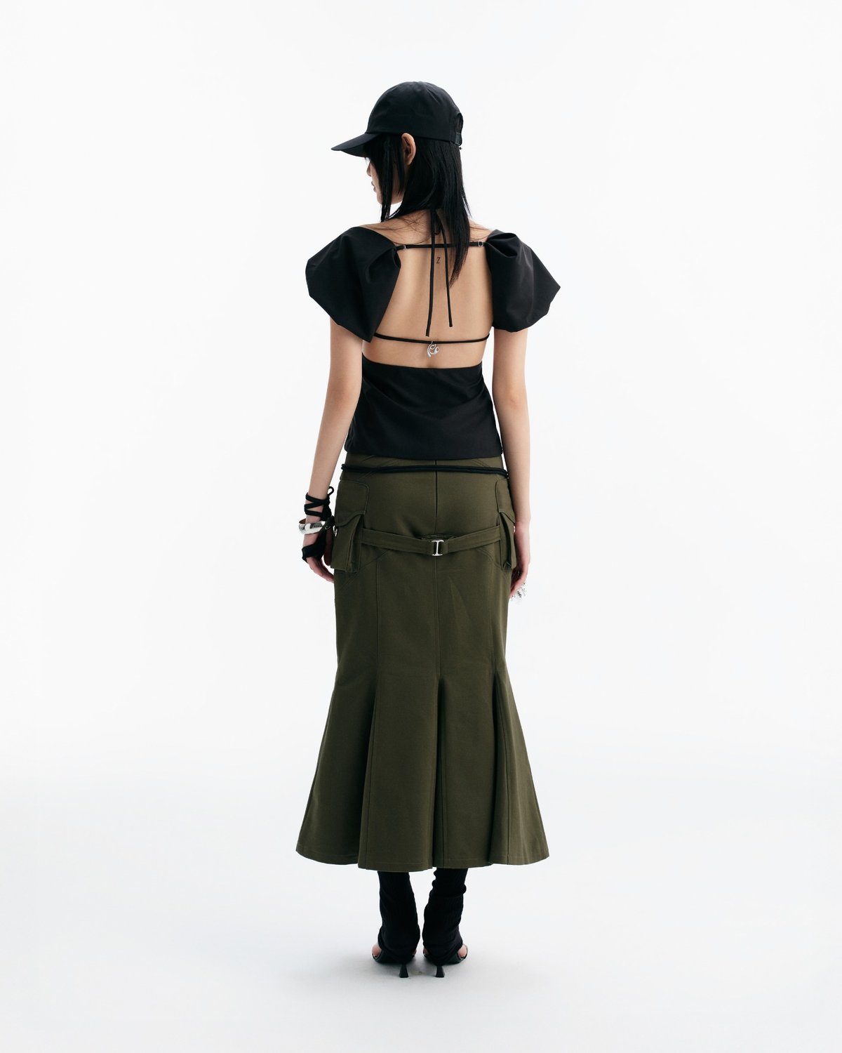 Bunnyhill MIRAMON Flared Skirt - Moss Green