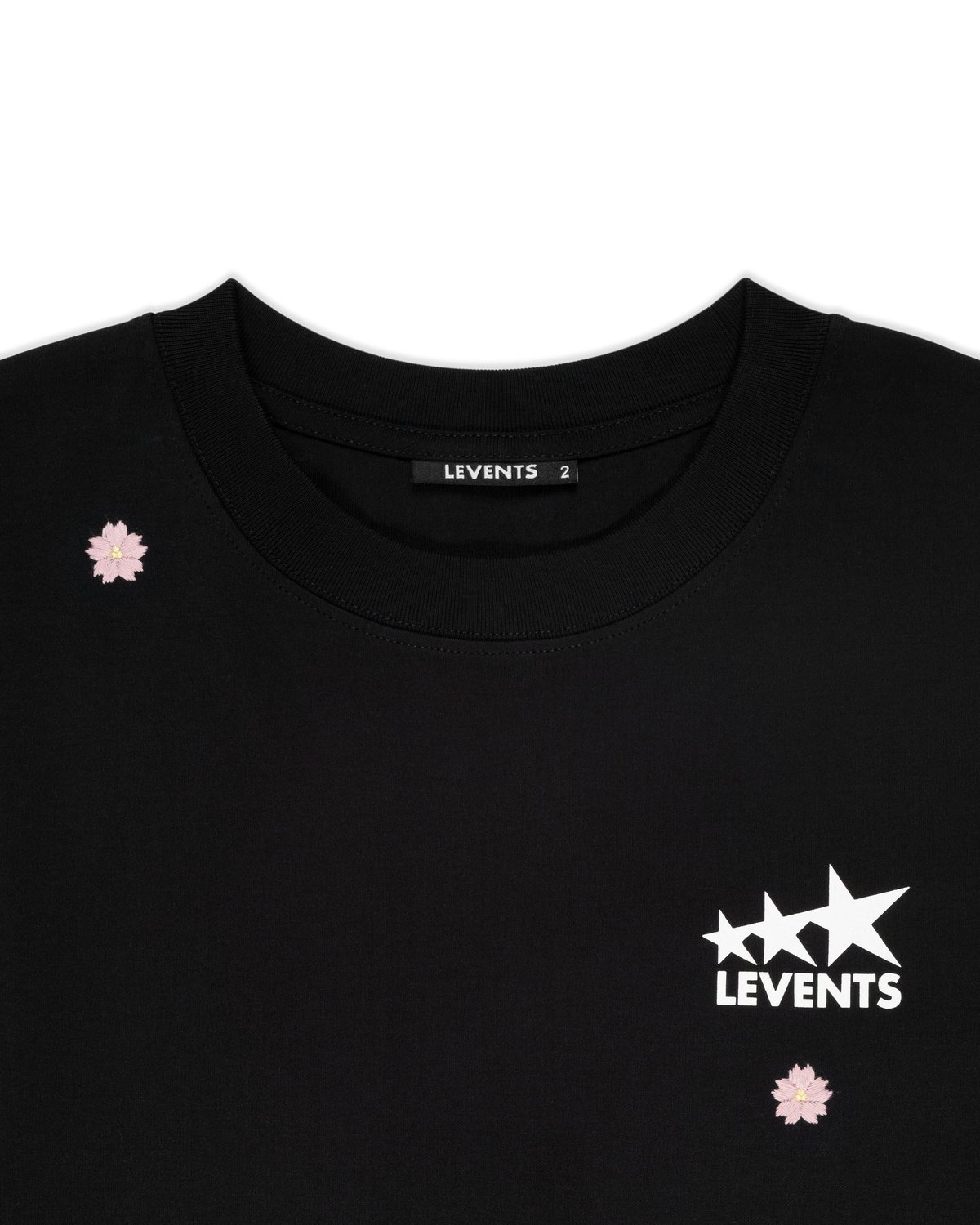 Levents® Sakura 重磅長袖 Boxy T-shirt 櫻花刺繡 寬鬆版型