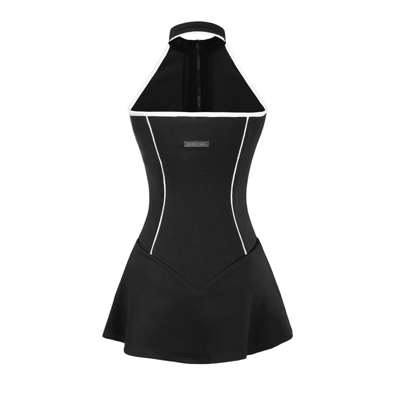 SISTERS Crush Zip-Front Halter Pickleball Dress