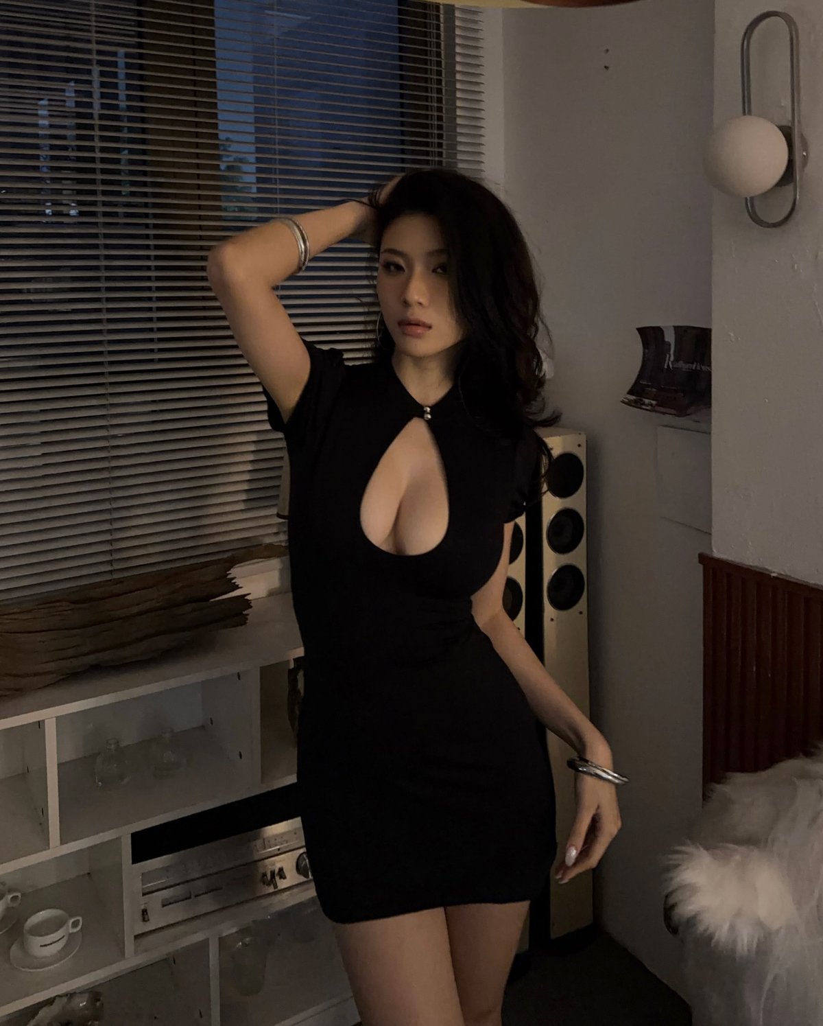Emilie Sienna Cut-out Mini Dress