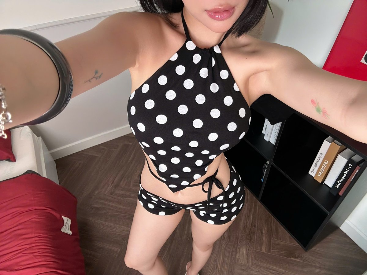 KILLSYSTEM LENA Polka Dot Halter Bikini Set