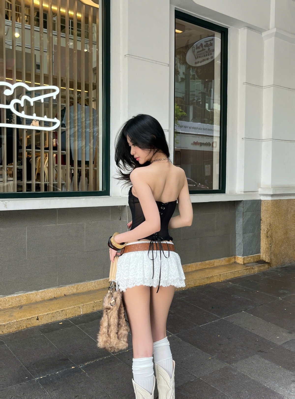 KILLSYSTEM JOYCEE Sexy Sheer Corset Top