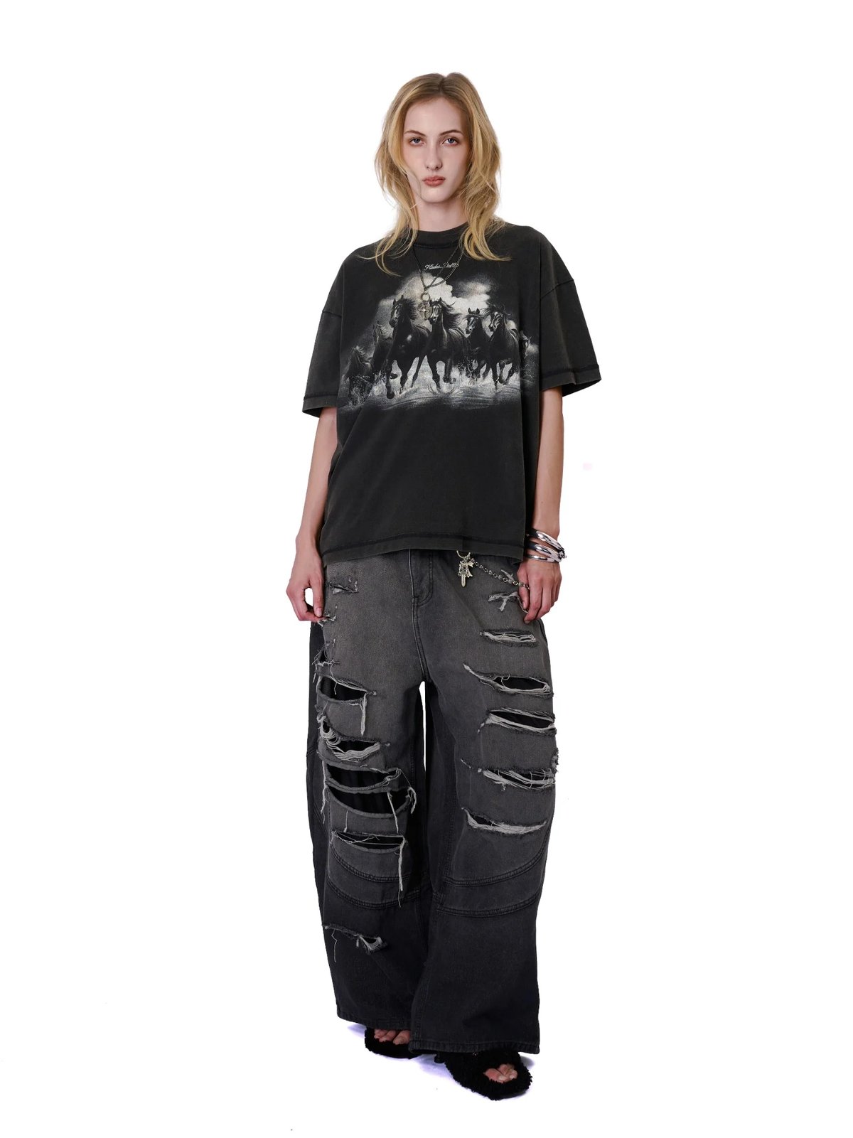 HADES Black Stallion 印花 T-Shirt