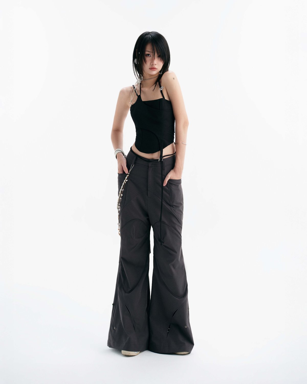 Bunnyhill PRISM Flared Pants - Dark Gray