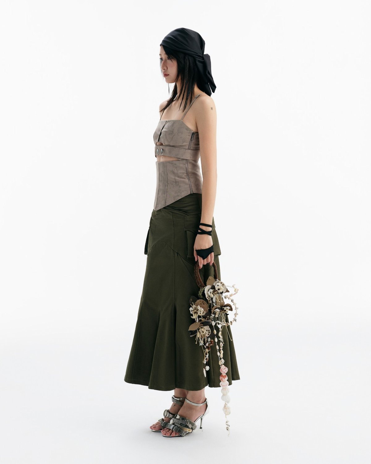 Bunnyhill MIRAMON Flared Skirt - Moss Green